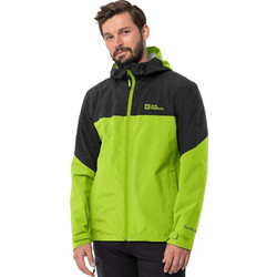 Jack Wolfskin Ανδρικό Μπουφάν Χειμωνιάτικο Softshell Αδιάβροχο Αντιανεμικό Lime 1115891-4150