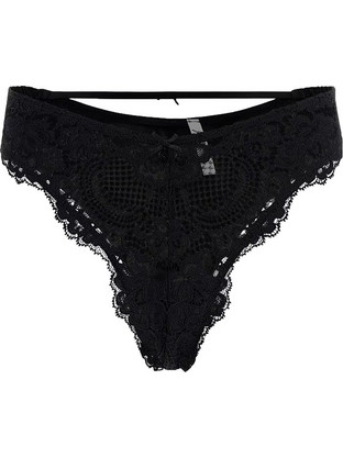 Guess Monica Γυναικείο Sexy Brazil με Δαντέλα Μαύρο O4BE18KCC70