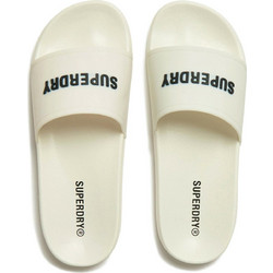 Superdry Ανδρικές Παντόφλες Καλοκαιρινές Αντιολισθητικές Κολυμβητηρίου Εκρού MF310271A-YBW