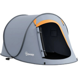 Outsunny Σκηνή Camping Τούνελ Ατόμων 3 Εποχών Pop Up 245x148x105cm A20-404V00GY