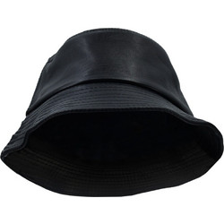 Leather 100 Ανδρικό Καπέλο Bucket Υφασμάτινο Μαύρο 05SA-HAT-LTH
