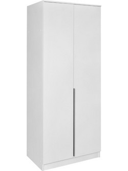 Matis Δίφυλλη Ντουλάπα Ρούχων Dream 2K Λευκή 90x52.5x215cm 830409