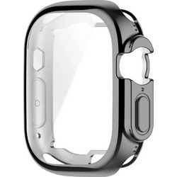 DTNO.1 Θήκη Σιλικόνης με Προστασία Οθόνης για Apple Watch Ultra 49mm Μαύρη