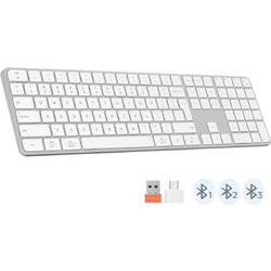 Meetion MT-K230MW White Ασύρματο Πληκτρολόγιο