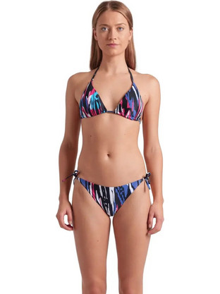 Arena Water Print Bikini Set Τριγωνάκι Μωβ Navy Μπλε 007085-501