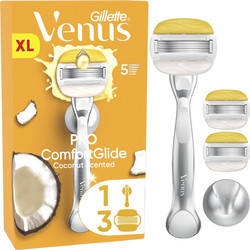 Gillette Venus Pro ComfortGlide Coconut Γυναικείο Ξυραφάκι με Ανταλλακτικές Κεφαλές με 5 Λεπίδες & Λιπαντική Ταινία 3τμχ