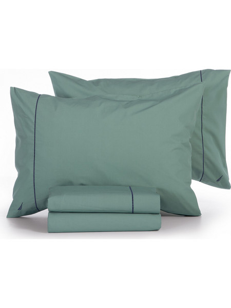 Nef-Nef Σετ Σεντόνια Υπέρδιπλα Βαμβακερά 240x270 Nautica Nau Wave Solid Green