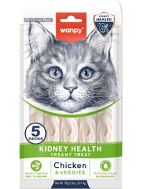 Wanpy Creamy Treat Kidney Health with Chicken & Veggies 70gr