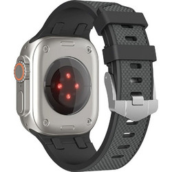 WiWu Kylin Λουράκι Σιλικόνης Black (Apple Watch 42 / 44 / 45 / 49mm)