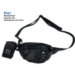 Alpintec Kiwi Τσαντάκι Μέσης Αδιάβροχο Μαύρο 172403-BL
