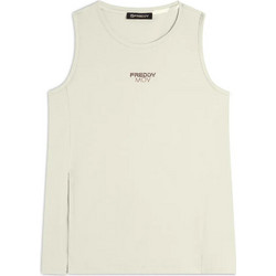 Freddy Γυναικείο Αθλητικό T-Shirt Εκρού S25WMVK1-W75