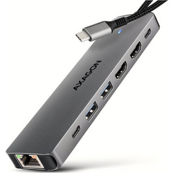 Axagon ML HMC-7HX2 USB-C Docking Station με HDMI PD Ethernet
