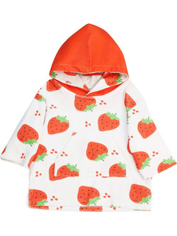 Zoocchini Strawberry Παιδικό Πόντσο Θαλάσσης Κόκκινο ZOO12314