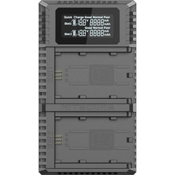 Nitecore USN4 Pro Διπλός Φορτιστής Συμβατός με Sony