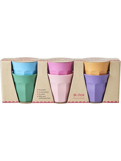 Rice Σετ Ποτήρια Νερού Μελαμίνη Melcu 250ml 6τμχ MELCU-6ZSSS24