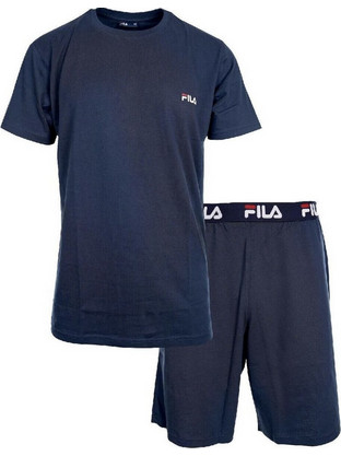 Fila Καλοκαιρινές Ανδρικές Πιτζάμες Βαμβακερές Navy Μπλε FPS1194-321
