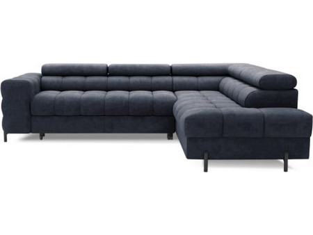 PoliHome Ferucce Γωνιακός Καναπές Δεξιά Γωνία Navy Μπλε 276x200x93cm 162800519