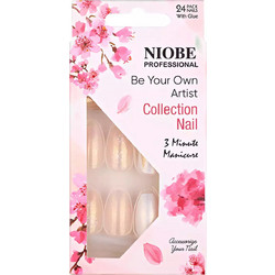 Niobe 12071 Almond Tips Νυχιών 24τμχ