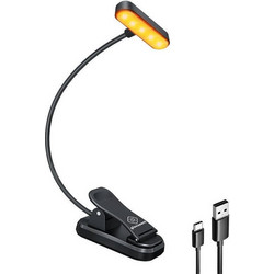 Glocusent GLCSNTA1801 Φωτάκι Διαβάσματος LED με Κλιπ Επαναφορτιζόμενο 25lm