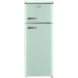 Omnys WNT-EPQ10825M Retro Δίπορτο Ψυγείο 206lt Υ144xΠ55xΒ61.5cm Πράσινο