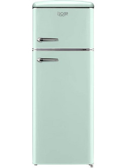 Omnys WNT-EPQ10825M Retro Δίπορτο Ψυγείο 206lt Υ144xΠ55xΒ61.5cm Πράσινο