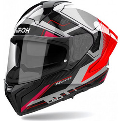Airoh Matryx Rocket Red Fluo Gloss Black Κράνος Μηχανής Full Face 1500gr