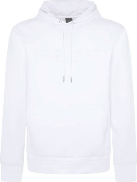 Hackett Ανδρικό Φούτερ με Κουκούλα & Τσέπες Λευκό HM581265-800