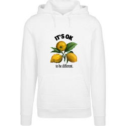 Mister Tee It's Ok Ανδρικό Φούτερ με Κουκούλα & Τσέπες Λευκό MT3060
