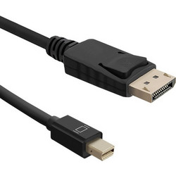 Qoltec Καλώδιο Mini DisplayPort 1.1 to DisplayPort Male 1.8m Black 50434