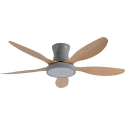 It-Lighting Denali Ανεμιστήρας Οροφής 132cm 45W με Φως & Τηλεχειριστήριο Γκρι Καφέ
