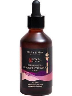 Mary & May Idebenone Blackberry Complex Αντιγηραντικό Ενυδατικό Serum Προσώπου για Λάμψη 80ml