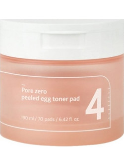 Numbuzin No.4 Pore Zero Peeled Egg Ενυδατικά Μαντηλάκια Καθαρισμού Προσώπου για Ακμή 70τμχ