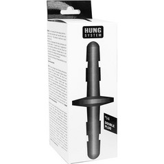 Hung System Double Insert Πρωκτική Σφήνα 18cm Μαύρη D-223117