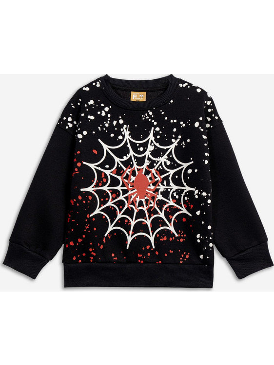 Funky Spider Παιδικό Φούτερ Μαύρο 226-392102-1