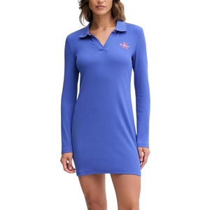 Calvin Klein Mini Καθημερινό Φόρεμα Ριπ Μπλε LV047D214G-WFO Calvin Klein Mini Καθημερινό Φόρεμα Ριπ Μπλε LV047D214G-WFO