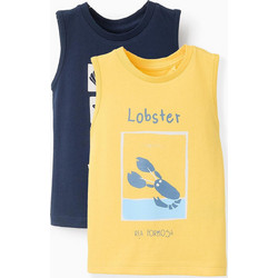 Zippy Σετ Παιδικά T-Shirt Αμάνικα Navy Μπλε Κίτρινο 31071443042