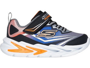 Skechers Παιδικά Sneakers με Φωτάκια Navy Μπλε Πορτοκαλί 400139N-BKSL