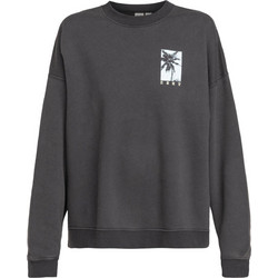 Roxy Line Up Γυναικείο Φούτερ Oversized Ανθρακί ERJFT04866-KTA0