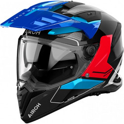 Airoh Bandit Tune Blue Red Gloss Κράνος Μηχανής On / Off 1630gr