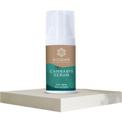 Biosente Cannabis Αντιγηραντικό Serum Προσώπου με Γάλα Γαϊδούρας Εκχύλισμα Σαλιγκαριού & Κάνναβη 35ml