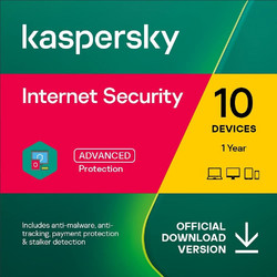 Kaspersky Internet Security 2025 για 10 Συσκευές και 1 Έτος Χρήσης (Ηλεκτρονική Άδεια)