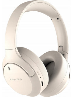 Kruger & Matz Street 4 Ενσύρματα & Ασύρματα Bluetooth Ακουστικά Over Ear με Noise Cancelling Μπεζ