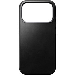 Nomad Traditional Leather Back Cover Horween Black (iPhone 17 Pro)