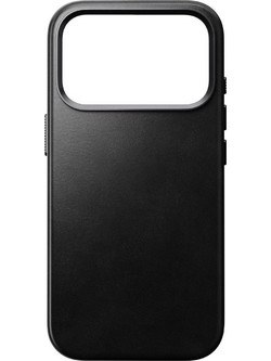 Nomad Traditional Leather Back Cover Horween Black (iPhone 17 Pro)
