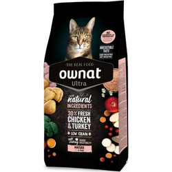 Ownat Ultra Mature Low Grain with Chicken & Turkey 3kg