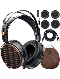 Fiio FT7 Ενσύρματα Ακουστικά Hi-Fi Over Ear Μαύρα Καφέ