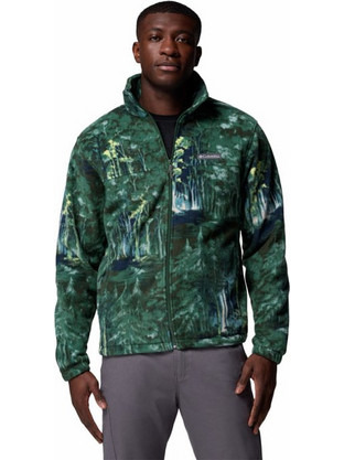 Columbia Steens Mountain Ανδρική Ζακέτα Fleece με Φερμουάρ Χακί 1478231-375