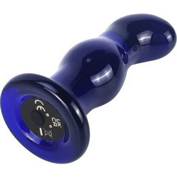 ToyJoy Buttocks The Gleaming Glass Πρωκτική Σφήνα 11.5cm Μπλε D-233107