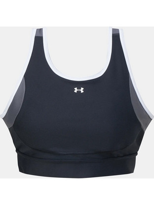 Under Armour Crossback Mid Αθλητικό Μπουστάκι με Μέτρια Στήριξη & Αφαιρούμενη Ενίσχυση Μαύρο 6005838-004