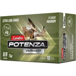 Lambro Potenza Varmint Φυσίγγια Συγκέντρωσης 12Cal 70mm 40gr 10τμχ